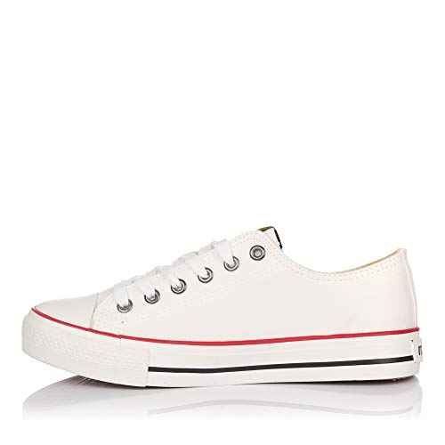 Deportivas Lona 13991 (39 EU, Blanco)