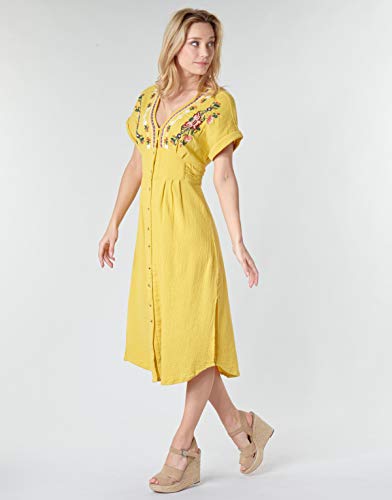 Derhy Acharnement Vestido, Jaune (Jaune 1), S para Mujer