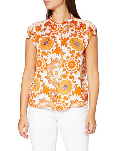 Derhy Bouvreuil Blusa, Naranja (Orange 400), 42 (Talla del Fabricante: Large) para Mujer