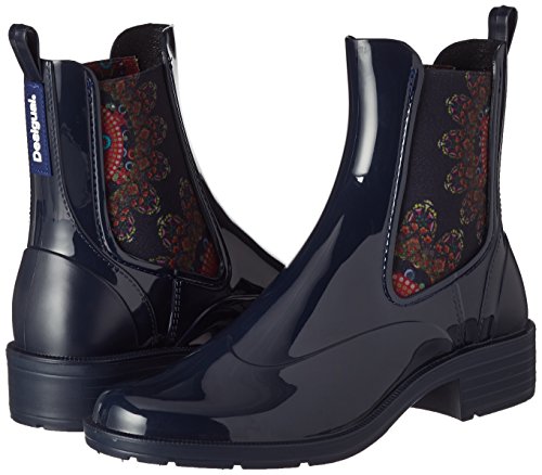 Desigual Shoes_Mid Rain Boot Essentials, Botas Chelsea Mujer, Azul (Estado), 38 EU