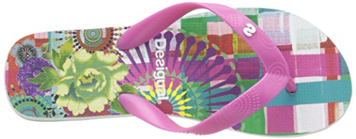 DesigualShoes_Flip Flop 6 - Sandalias Mujer, Color Rosa, Talla 36 EU