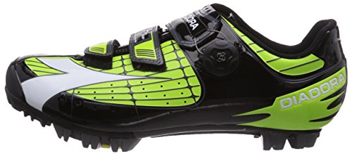 Diadora X VORTEX- COMP - Zapatillas de ciclismo de material sintético para mujer, Multicolore (Mehrfarbig (grün/schwarz 2174)), 40