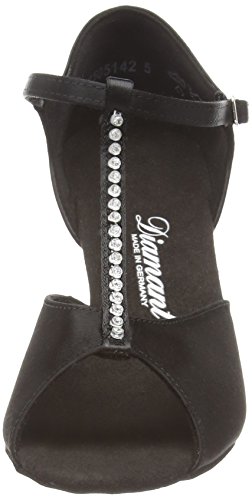 Diamant Diamant Damen Latein Tanzschuhe 025-087-091 - Zapatos de baile - standard & latino para mujer, Negro (schwarz), 42