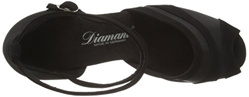 Diamant Diamant Damen Latein Tanzschuhe 102-064-040 - Zapatos de Baile - Standard & Latino para Mujer, Color Negro (Schwarz), Talla 39 1/3