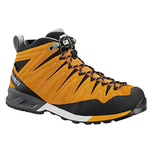 Dolomite, Bota CRODAROSSA Mid GTX Unisex Adulto, Brig Ora/Bkl, 45 EU