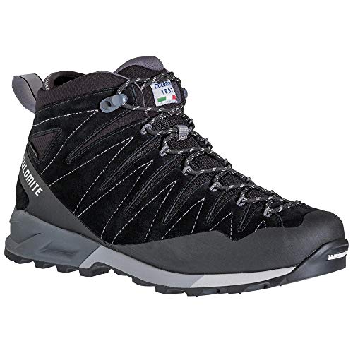 Dolomite, Bota CRODAROSSA Trek Mid GTX Unisex Adulto, Black, 44 EU