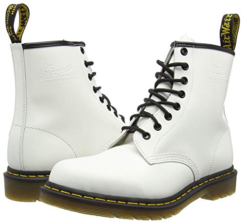 Dr. Martens 1460 - Botas Militares de Mujer, Blanco (White), 40 EU