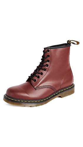 Dr. Martens 1460 - Botas Militares de Mujer, Rojo (Cherry Red Smooth), 41 EU