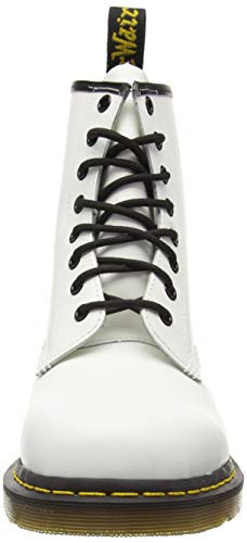 Dr. Martens 1460, Botas Militares Unisex, Blanco (White Smooth), 39 EU