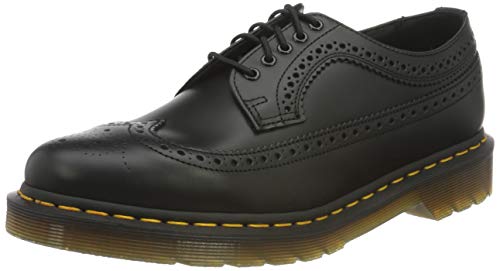 Dr. Martens DM22210001_39, Zapatillas de Media caña Hombre, Black Black Smooth 22210001, EU