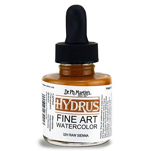 Dr. Ph. Martin's Hydrus Fine Art Watercolor, 1.0 oz, Raw Sienna (32H)