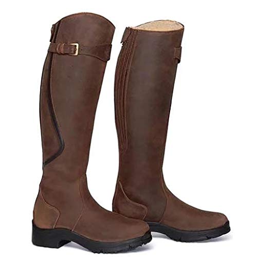 DreamedU Botas Largas Timberland Mujer Invierno Rebajas Comodas Casual Moto Outlet Impermeables Anchas 201028