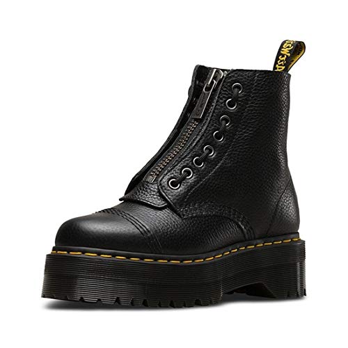 Dr.Martens - Botas de piel para mujer, Negro (Negro ), 36 EU