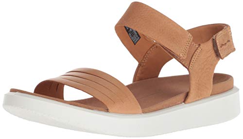 ECCO FLOWTW, Sandalias con Punta Abierta Mujer, Marrón (Lion/Cashmere 51323), 37 EU