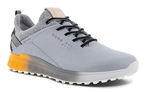 ECCO S-Three, Zapatos de Golf Hombre, Silver Grey, 44 EU