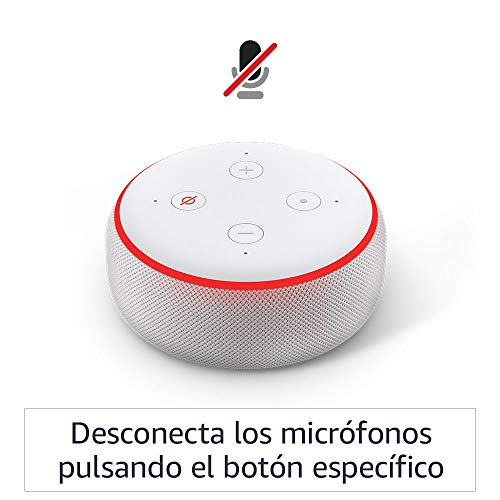 Echo Dot (3.ª generación) - Altavoz inteligente con Alexa, tela de color antracita