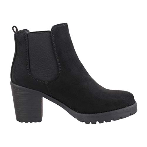 Elara Botines Mujer Chunkyrayan Negro Neu-KA523-1sl Black-36