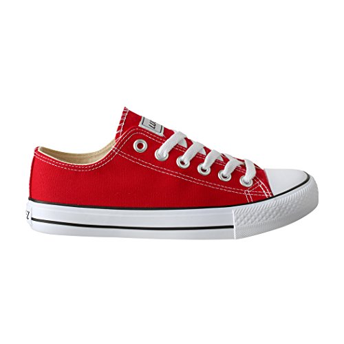 Elara Zapatos Unisex Deportivas Chunkyrayan Rojo BenkeyB CA01/CB09 Red-41