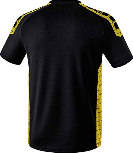 erima Sevilla Camiseta, Infantil, Negro y Amarillo, 152