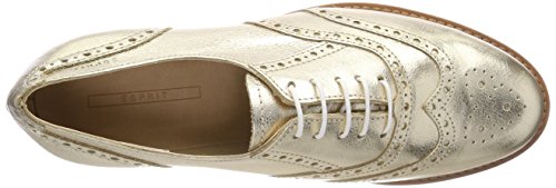 ESPRIT Aida Met Lu, Zapatos de Cordones Oxford Mujer, Dorado (Gold), 39 EU