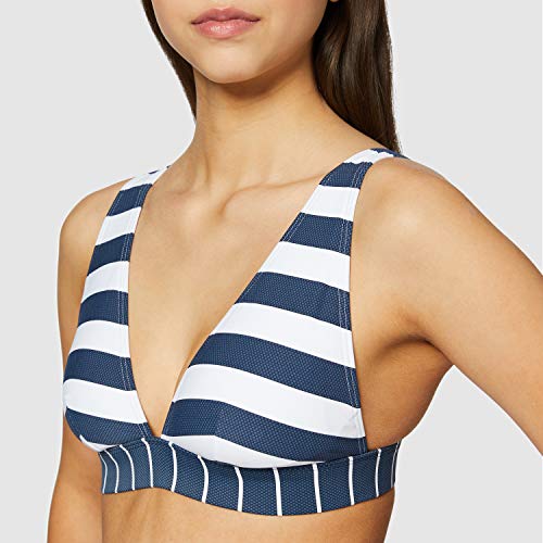 Esprit North Beach Pad.Bra Top Tops de Bikini, 405/azul Oscuro, 75C para Mujer