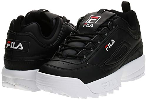 FILA Disruptor men zapatilla Hombre, negro (Black), 42 EU