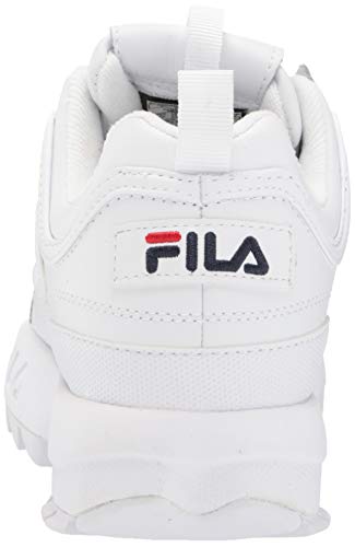 Fila Vintage Hombre Disruptor II Premium Trainers, Blanco, 36.5 EU