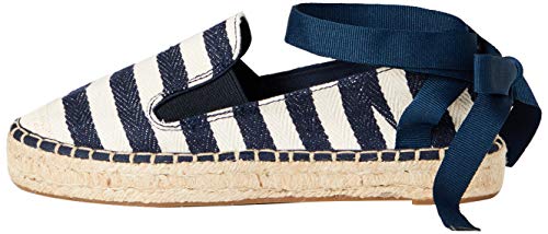 find. Alpargata de Cuero con Tiras Cruzadas para Mujer, Varios Colores (Navy/white), 38 EU