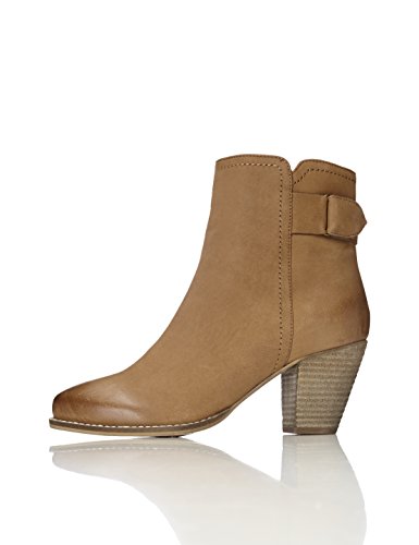 find. Botines de Ante con Hebilla para Mujer, Marrón (Tan), 36 EU