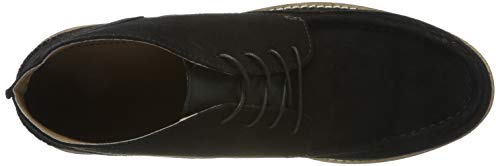 find. Wedge Sole Leather Botas Chukka, Negro Black, 42 EU