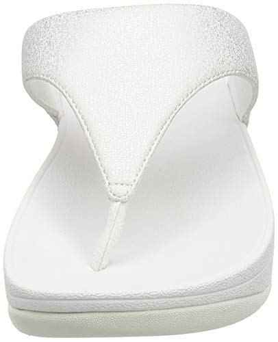 Fitflop Lulu Shimmer, Sandalias Planas Mujer, Piedra, 40 EU