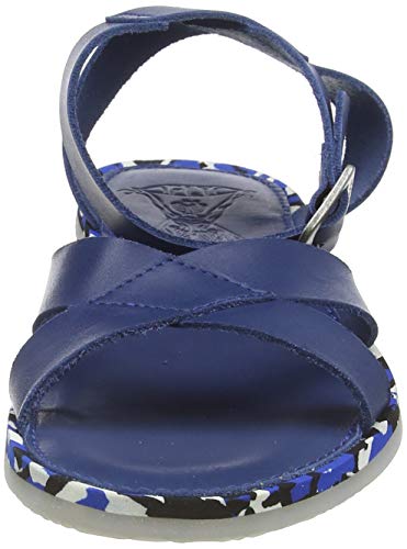 FLY London Ceni570fly, Sandalia con Pulsera Mujer, Azul (Blue (Blue Mid Sole) 003), 41 EU