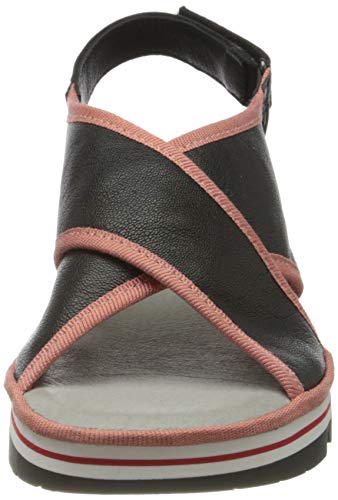 FLY London Tano133fly, Sandalias de Talón Abierto Mujer, Negro (Black (Pink) 000), 42 EU