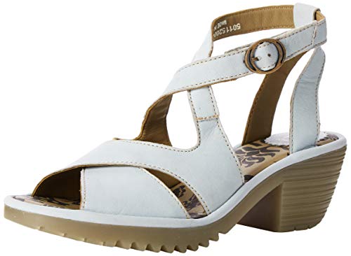 FLY London Wafe152fly, Sandalias de Punta Descubierta Mujer, Azul (Sky Blue 004), 40 EU