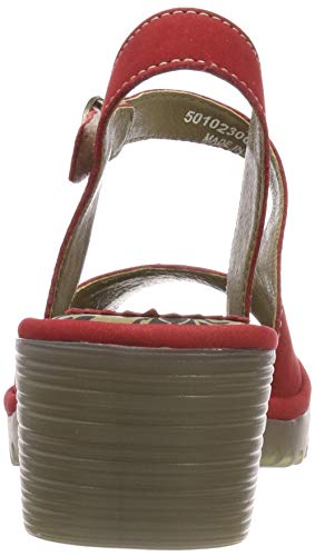 Fly London Wyno023fly, Sandalias de Punta Descubierta Mujer, Rojo (Lipstick Red 002), 38 EU