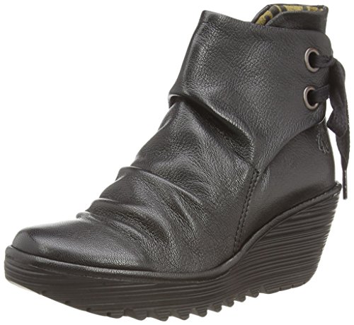 Fly London Yama - Botas para mujeres, color negro (black 033), talla 39 EU (6 UK)