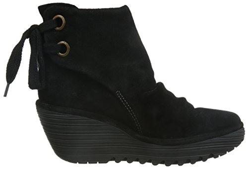 Fly London Yama, Botines plataforma para Mujer, Negro (Black 006), 38 EU