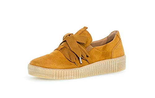 Gabor Mujer Zapatillas, señora mínimo, Calzado bajo,Calzado de Calle,Calzado Deportivo,Suela de Plataforma,Ocio,Curry (Natur),40 EU / 6.5 UK