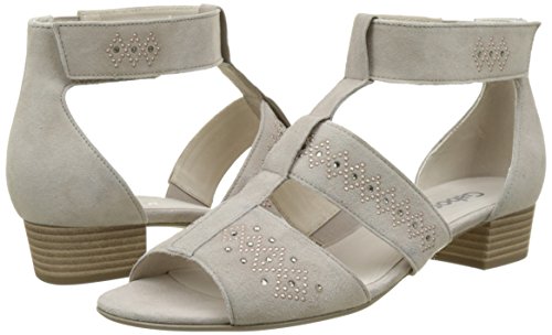 Gabor Shoes Fashion, Sandalias con Cuña Mujer, Beige (Light Nude 14), 37.5 EU