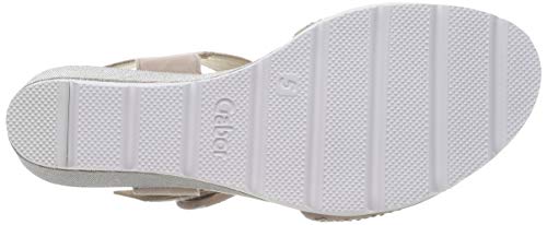 Gabor Shoes Gabor Basic, Sandalia con Pulsera Mujer, Multicolor (Antikrosa 14), 40 EU