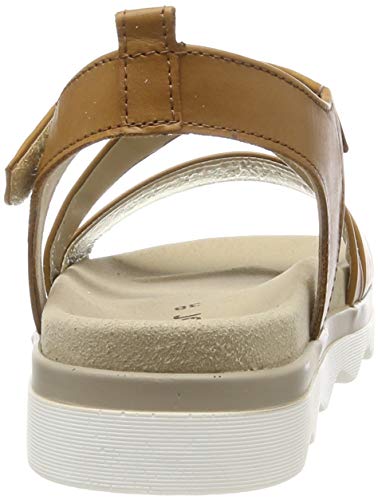 Gabor Shoes Gabor Casual, Sandalia con Pulsera Mujer, Beige (Cognac 24), 38 EU