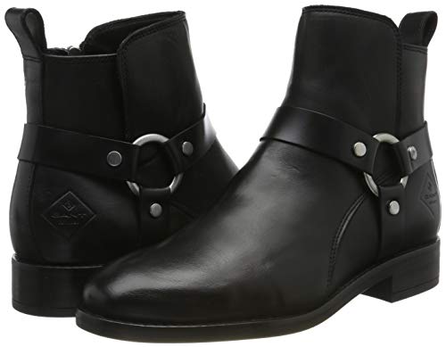 GANT Fay, Botas de Motorista Mujer, Negro (Negro G00), 36 EU