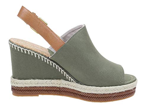 GANT FOOTWEAR San Diego, Sandalias con Plataforma Mujer, (Khaki Green G77), 40 EU