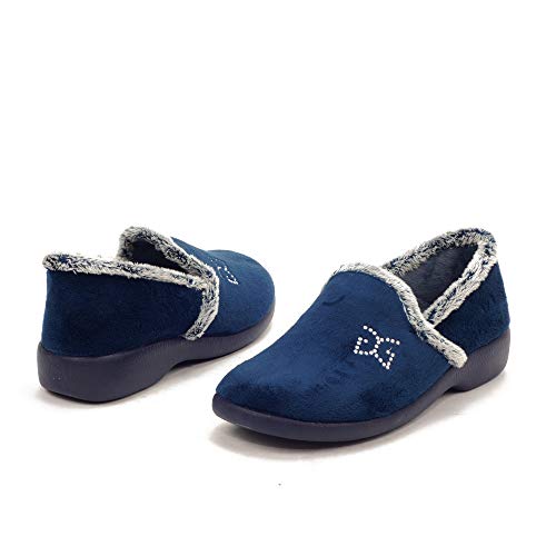 GARZON - Zapatilla CASA 3843 para: Mujer Color: Azul Marino Talla: 39