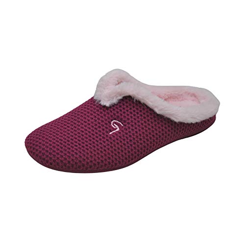 Garzon - Zapatilla CASA para: Mujer 5201 Invierno Slippers Pantuflas Comodo Plantilla Extraible Lana ACRILICA Talla: 41