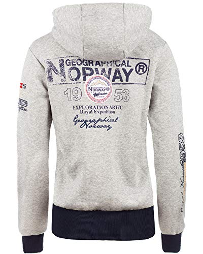 Geographical Norway Bans Production Sudadera con capucha para mujer Color gris. L