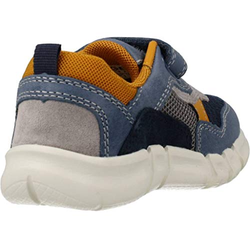 Geox B Flexyper Boy A, Zapatillas Bebé-Niños, Azul (Dk Blue/Navy C4mf4), 21 EU