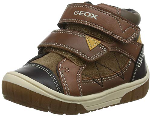 Geox B Omar Boy A, Botas Bebé-Niños, Marrón (Cognac/Dk Yellow C6n2g), 22 EU