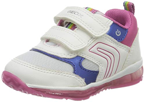 Geox B Todo Girl B, Zapatillas para Bebés, Blanco (White/Fuchsia C0563), 23 EU