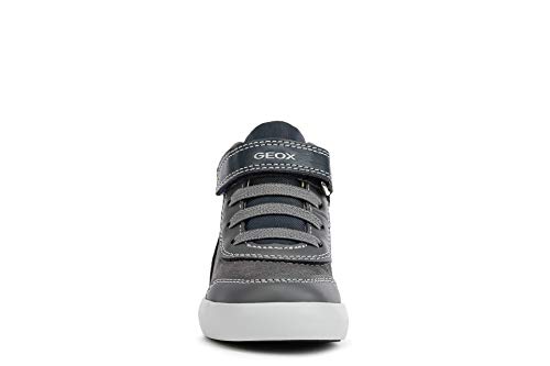 Geox B041NB-054AU-C0070 - Zapatillas para niño de piel gris con cuello alto Size: 23 EU